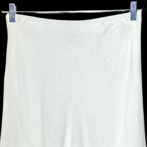 NWT J. Crew Gwyneth Flounce-Hem Slip Skirt in Linen with Elastic Waistband, ST - Picture 6 of 11